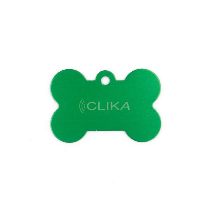 Placa ID animal de estimação – Formato Osso 38mm (Várias cores)