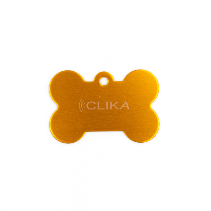 Placa ID animal de estimação – Formato Osso 38mm (Várias cores)