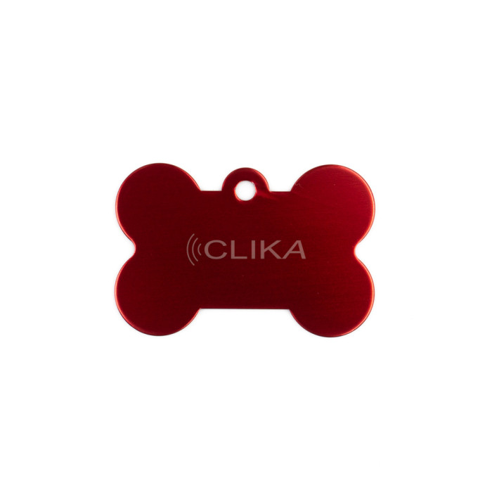 Placa ID animal de estimação – Formato Osso 38mm (Várias cores)
