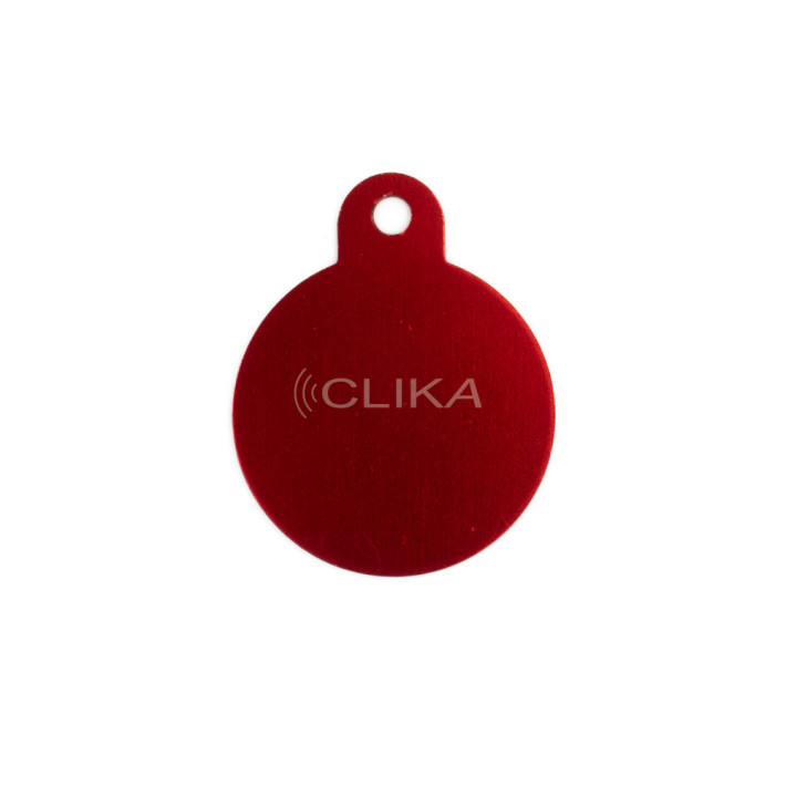 Placa ID animal de estimação – Formato Redondo com ABA 30mm (Várias cores)