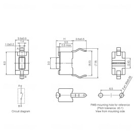 Botão comando micro switch