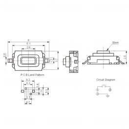 Botão comando micro switch