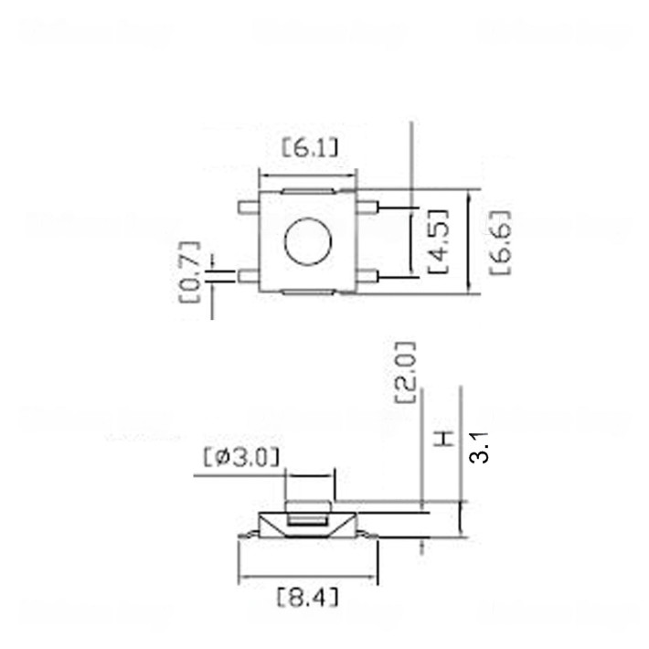 Botão comando micro switch