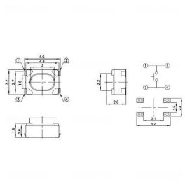 Botão comando micro switch