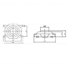 Botão comando micro switch