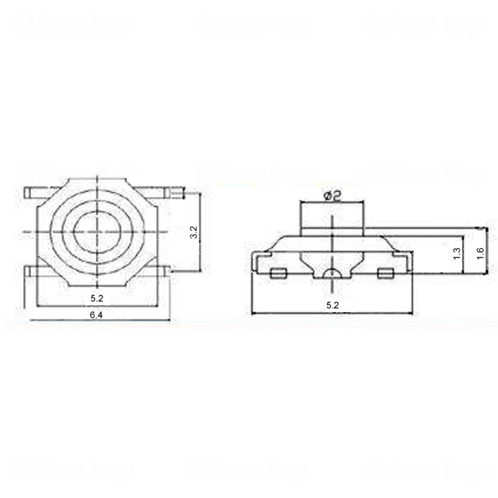 Botão comando micro switch