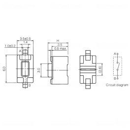 Botão comando micro switch