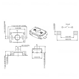 Botão comando micro switch