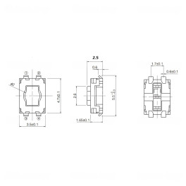 Botão comando micro switch
