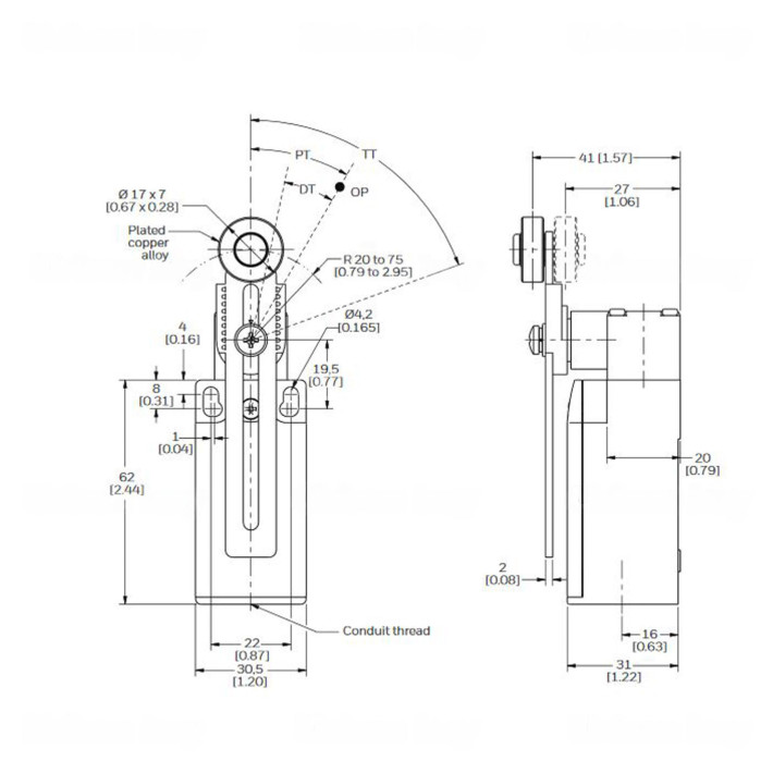 Botão comando micro switch