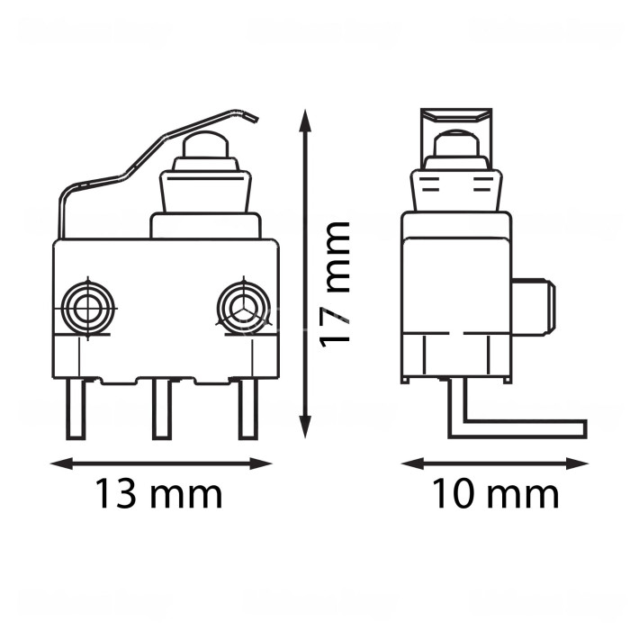 Botão comando micro switch