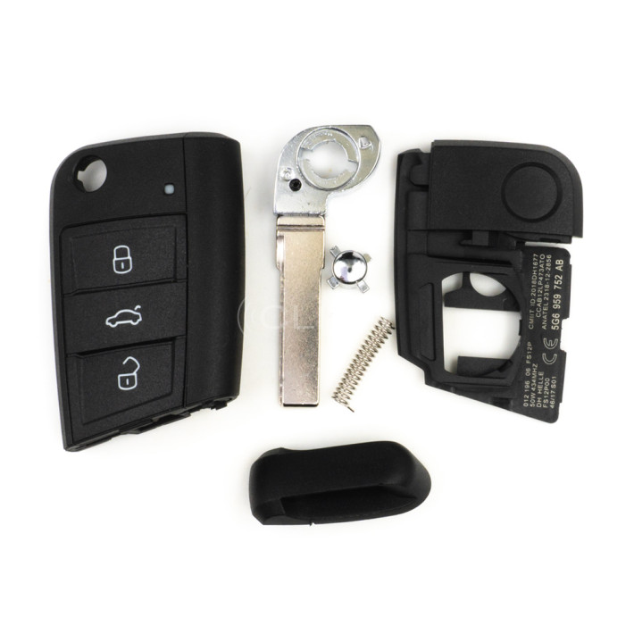 Caixa Comando VAG retrátil MQB – 3 Botões