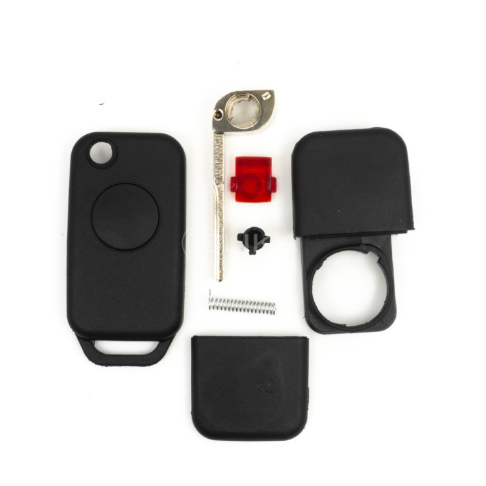 Caixa Comando Mercedes-Benz Retrátil - 1 Botão HU64