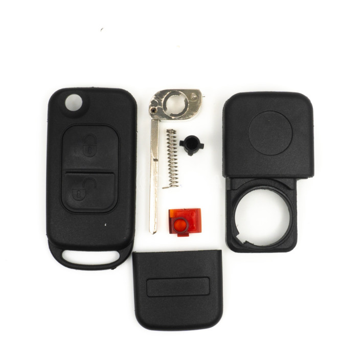 Caixa Comando Mercedes-Benz Retrátil – 2 Botões HU64