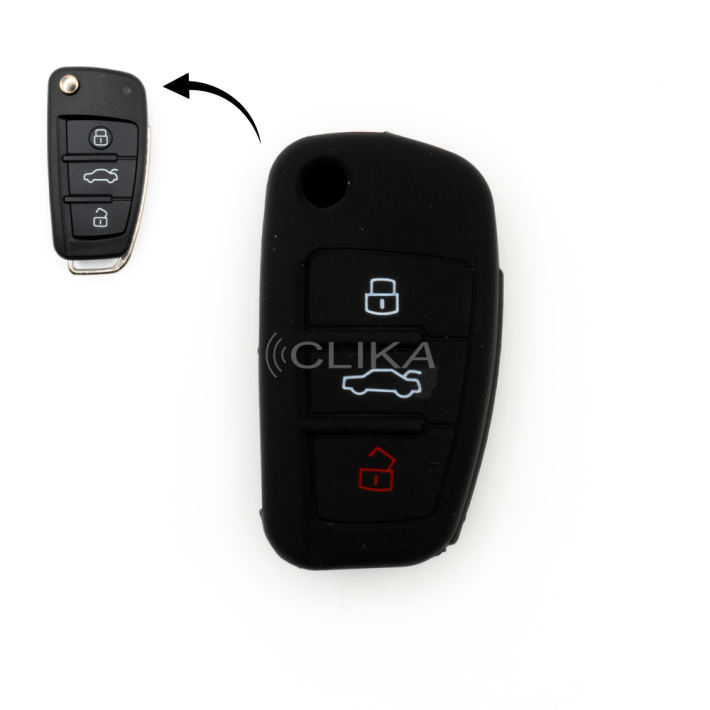 Capa Silicone Audi – 3 Botões