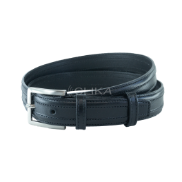 Cinto 100% pele genuína – com dupla costura e sem logo gravado – Preto Cinto 100% pele genuína – com dupla costura e sem logo gravado – Preto