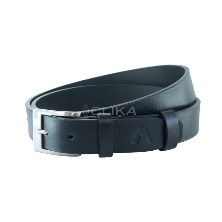 Cinto 100% pele genuína – com Logo gravado – Preto 30mm