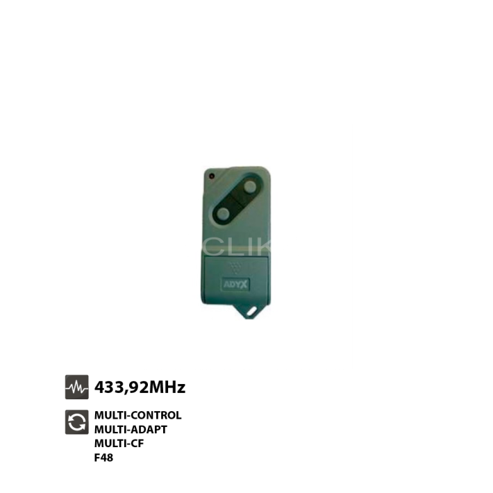 Comando Garagem ADYX JA400 TM