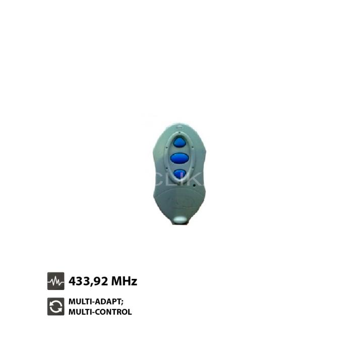 Comando Garagem ALLMATIC B-RO OVER X