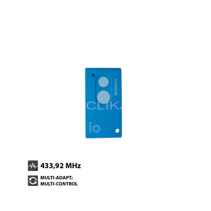 Comando Garagem BENINCA IO AZUL