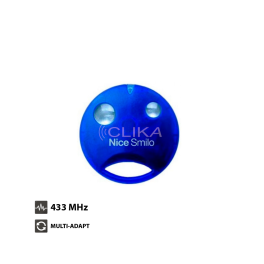 Comando Garagem NICE SMILO 2 BLUE