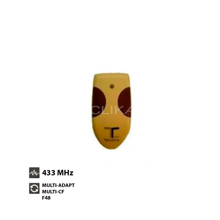 Comando Garagem TELCOMA TANGO 2N