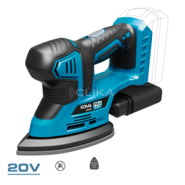 Lixadora tipo mouse 20V (sem bateria e carregador) bateria koma tools pro série 20,4x15,5cm Lixadora tipo mouse 20V (sem bateria e carregador) bateria koma tools pro série 20,4x15,5cm