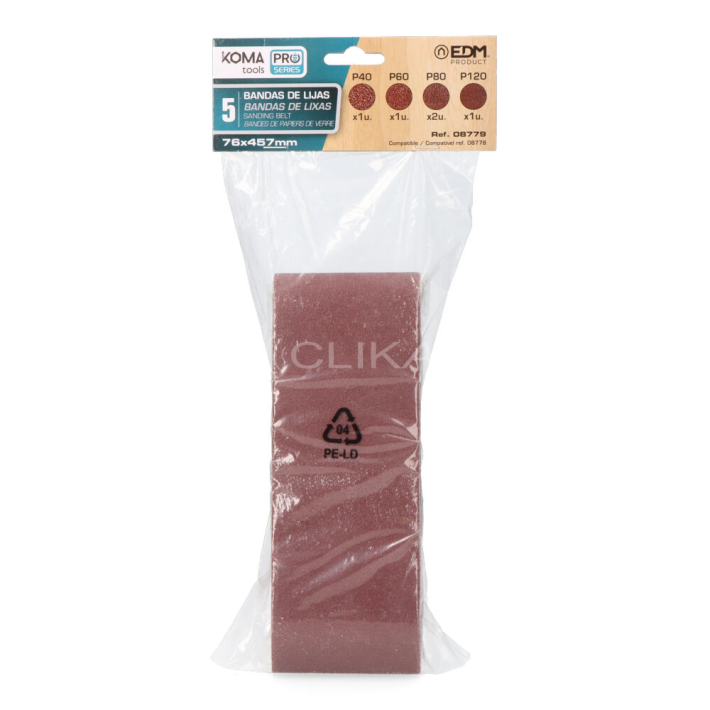 Kit 5 lixas sobresselente para 08778