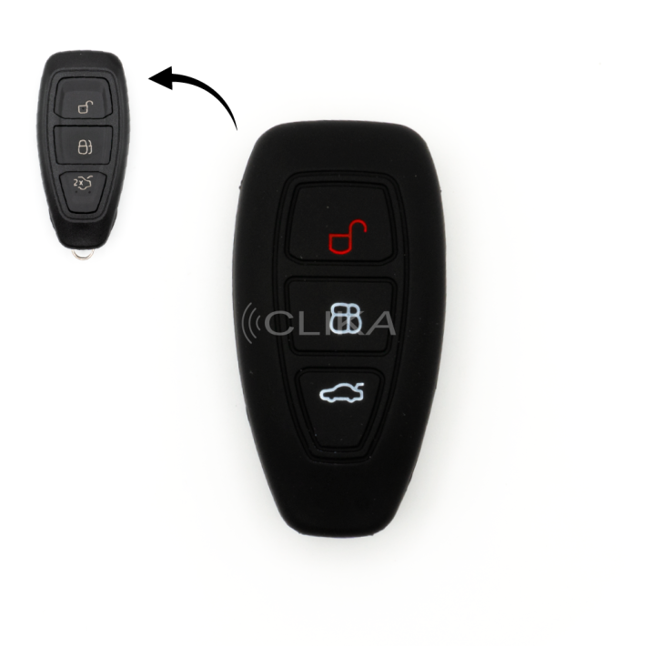 Capa Silicone Ford – 3 Botões