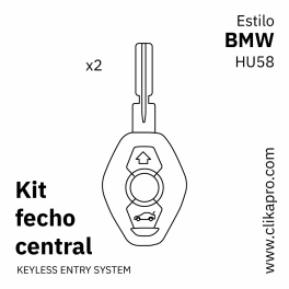 Kit Fecho central – Tipo BMW – HU58