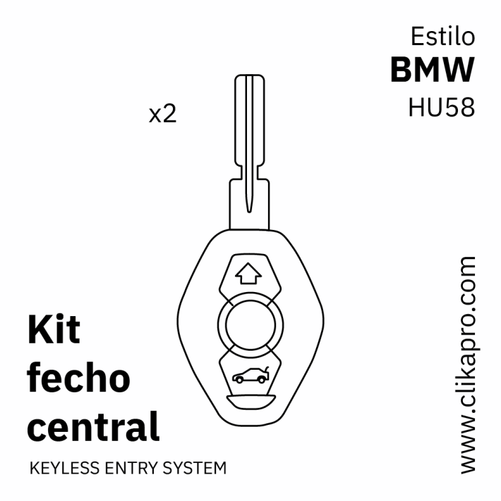 Kit Fecho central – Tipo BMW – HU58
