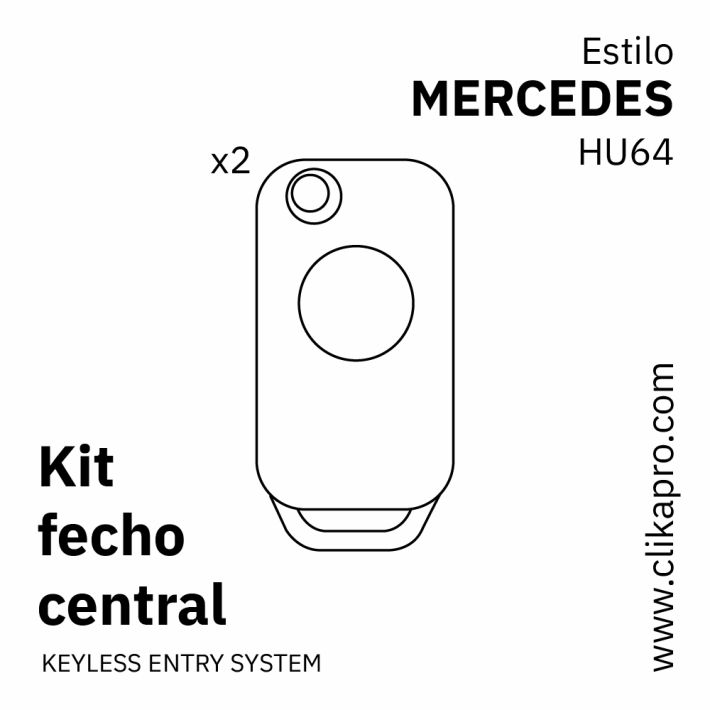 Kit Fecho central – Tipo MERCEDES – HU64