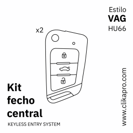 Kit Fecho central – Tipo VAG – HU66