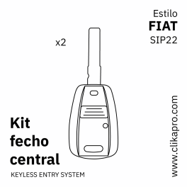 Kit Fecho central – Tipo FIAT – 1 botão – SIP22