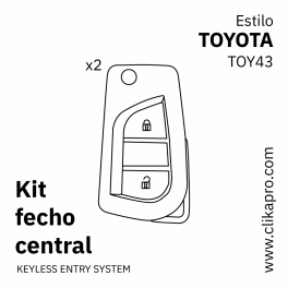 Kit Fecho central – Tipo TOYOTA – TOY43