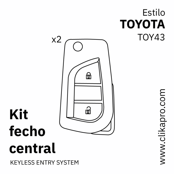 Kit Fecho central – Tipo TOYOTA – TOY43
