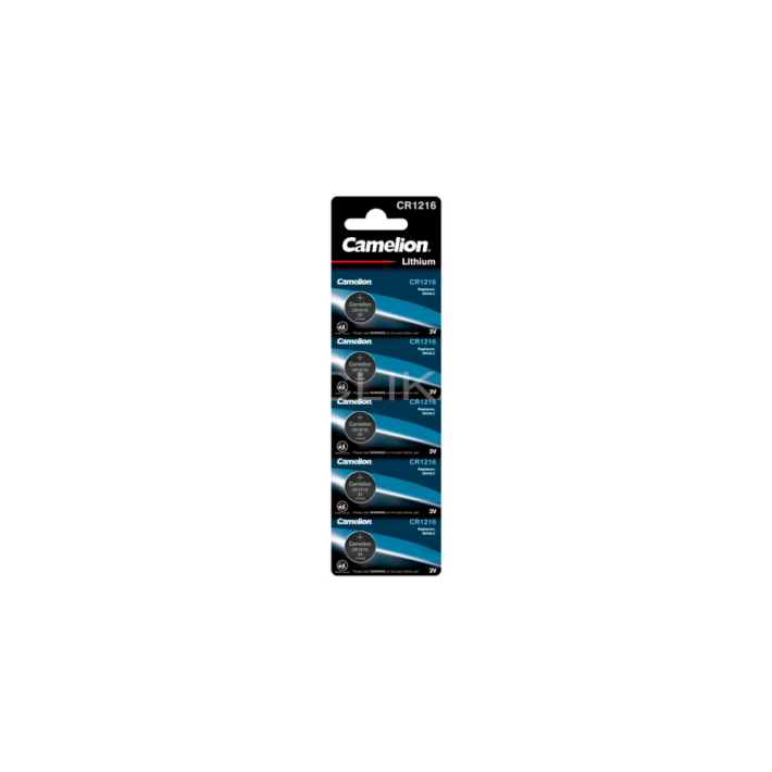 Pilha de Lítio CR1216 3V - Pack 5