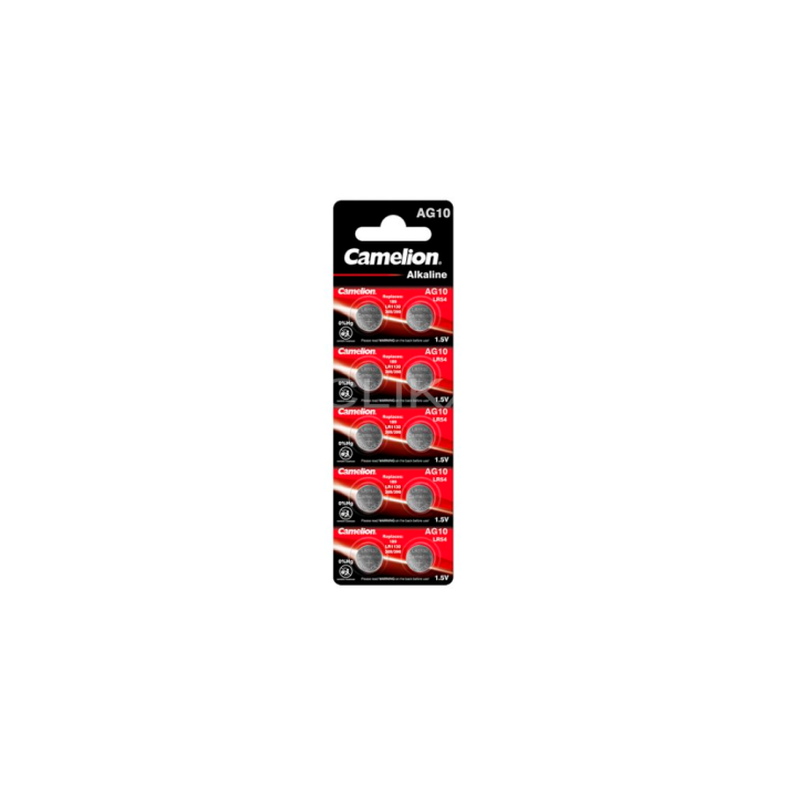 Pilha Alcalina AG10 - LR54 - Pack 10