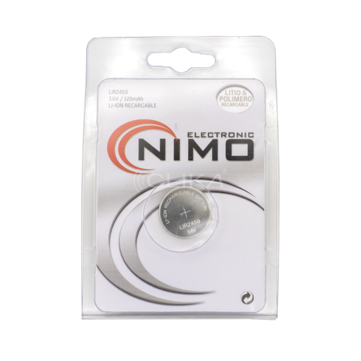 Pilha LIR2450 – 3,6V – 120mAh