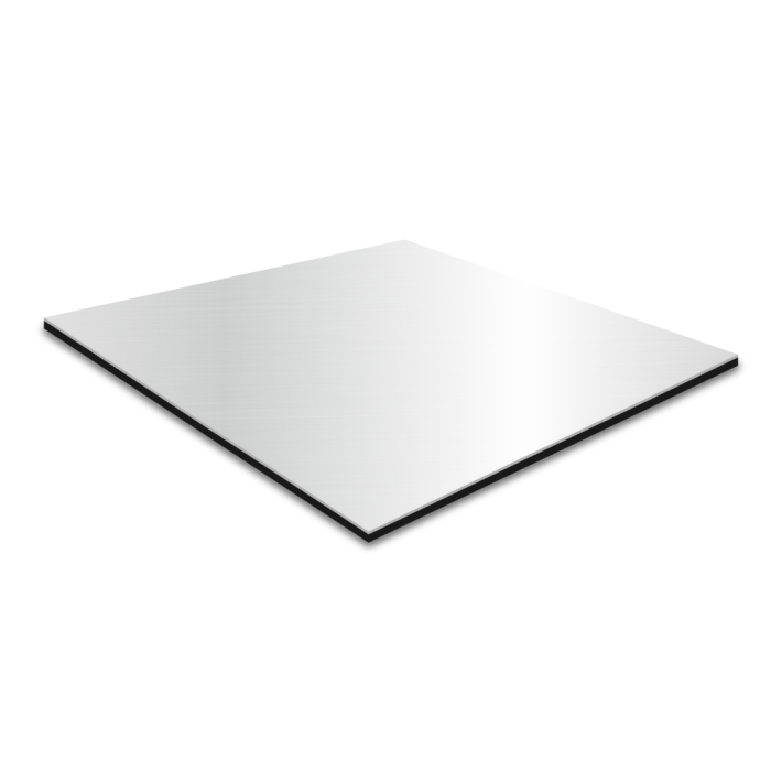 Placa para Gravação Gravolaser – ABS - Alumínio/Preto