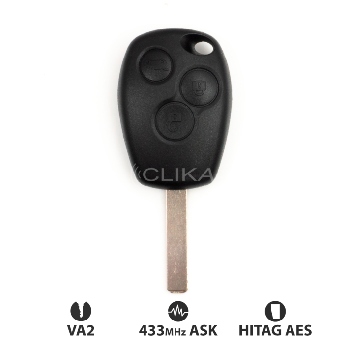 Comando Renault Trafic III / Twingo II / Smart 3B Hitag – Aes 
