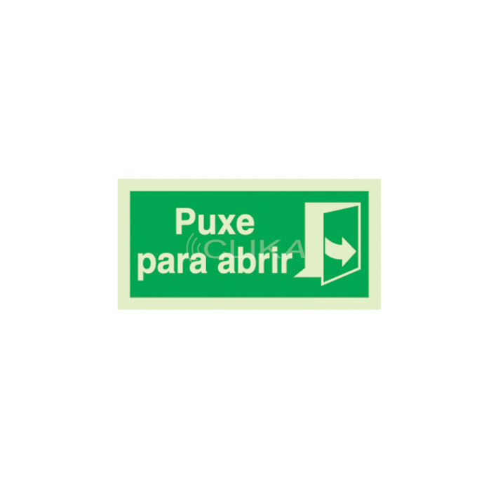 Sinal de puxe para abrir - P 02 79