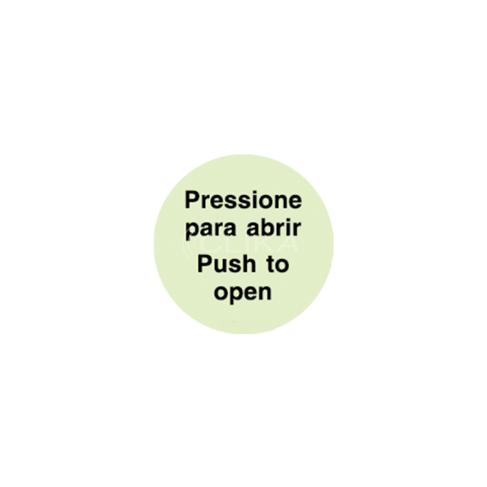 Sinal de Pressione para abrir | Push to open - P 03 03