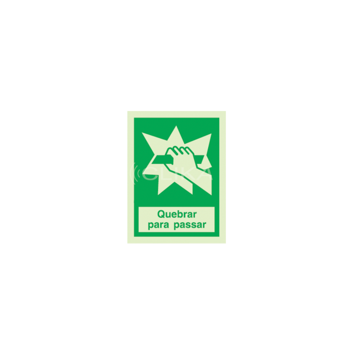 Sinal de quebrar para passar - P 03 49