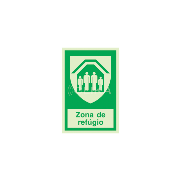 Sinal de zona de refúgio - P 03 70