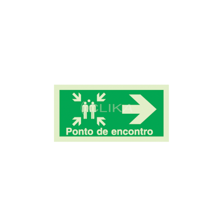 Sinal de ponto de encontro à direita - P 03 88
