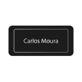 Placa caixa de correio – 9 cm com 1 linha Placa caixa de correio – 9 cm com 1 linha