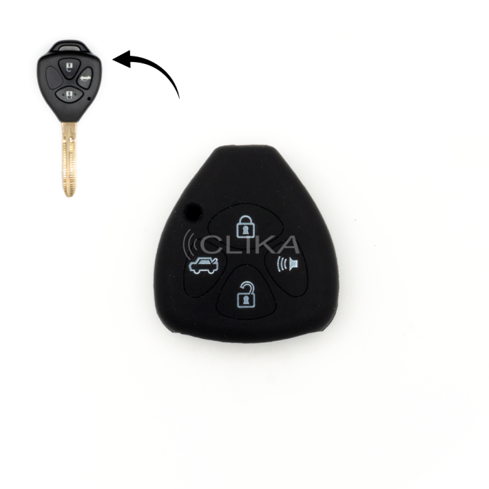 Capa Silicone Toyota – 4 Botões