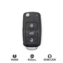 Comando VAG Retrátil 3 Botões Original (Keyless/Mãos Livres)
