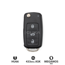 Comando VAG Retrátil Megamos AES Original (Keyless/Mãos Livres)
